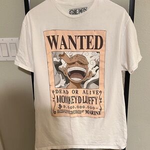 Onepiece Cream Graphic Tee